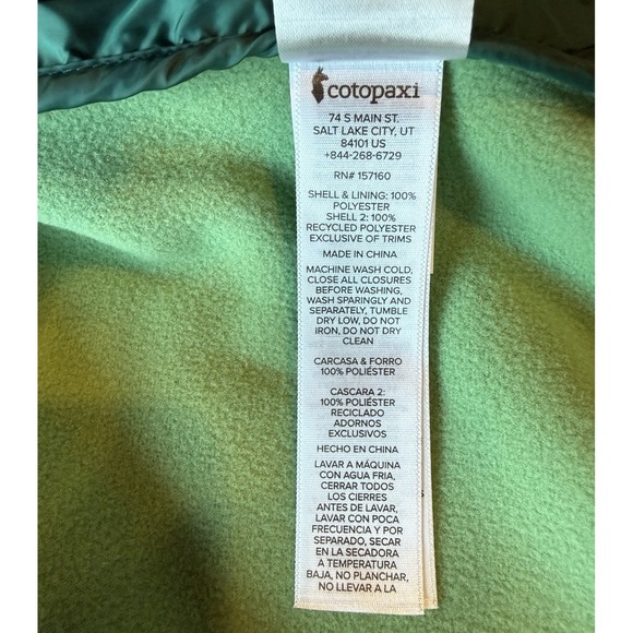 Cotopaxi Trico Hybrid Vest Womens Medium Green - Picture 6 of 6